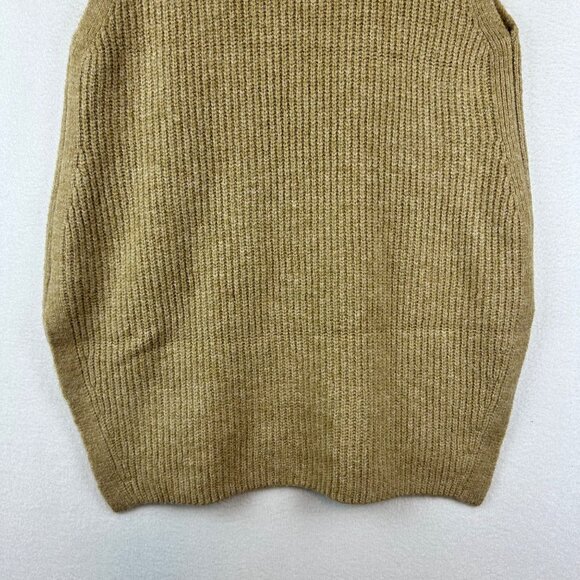 CeCe Tan Chunky Knit Sweater Vest Size Small Slouchy Pullover Boho Lagenlook - Picture 10 of 11